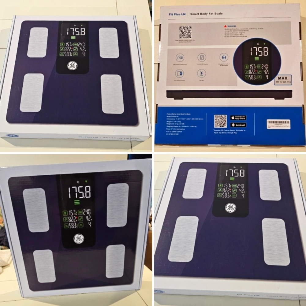 GE Fit Plus LN Smart Body Digital Scale. Bluetooth With FREE App